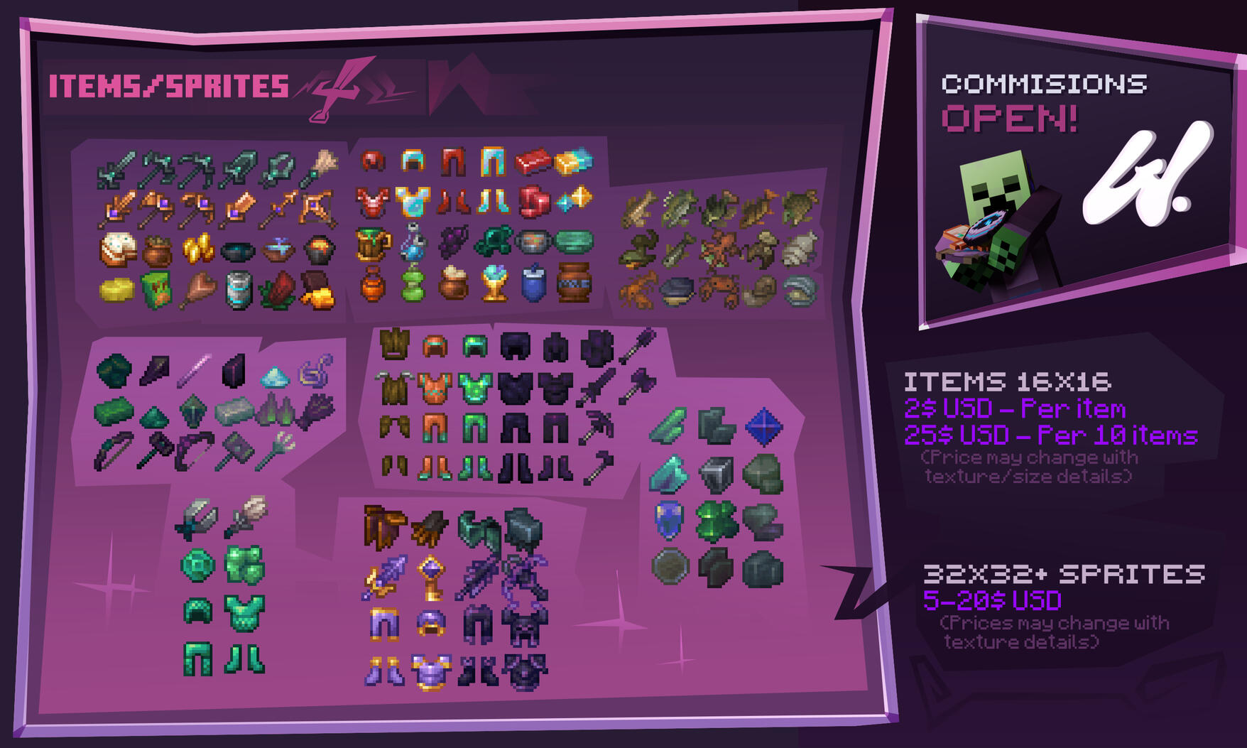 Blocks and items